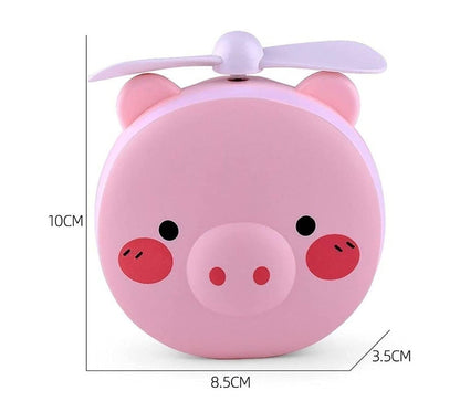 Cute Piggy Pocket LED Lights Mirror